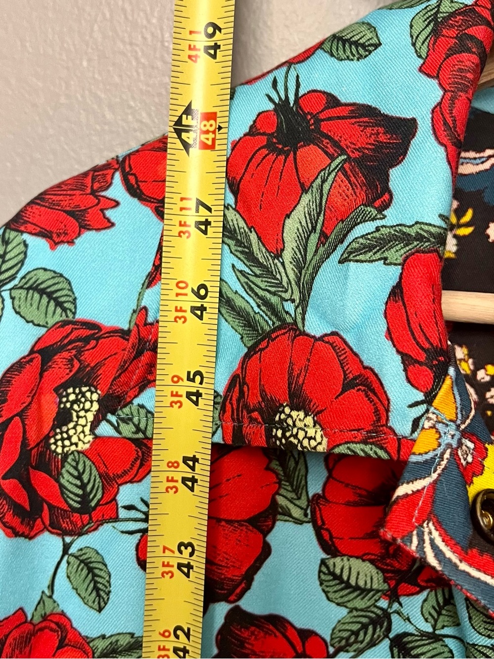 NWOT Alice + Olivia Zazie Reversible Floral Print Twill Barn Maxi Coat Large - Picture 11 of 14